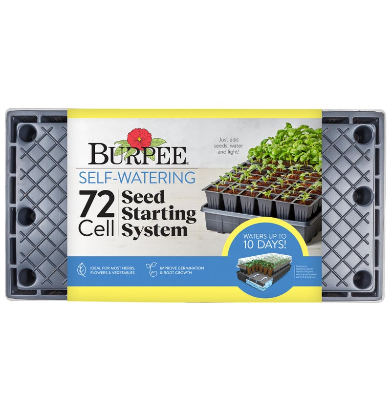 Burpee Self-Watering Seed Starter Tray, 72 Cells - Image 1